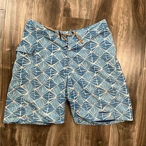 Mens Blue Patagonia 32 Boardshorts